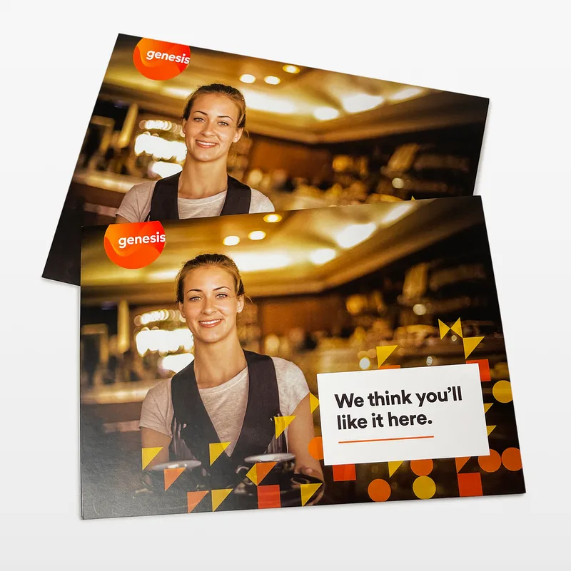 Genesis We Think You’ll Like It Here — Commercial Print