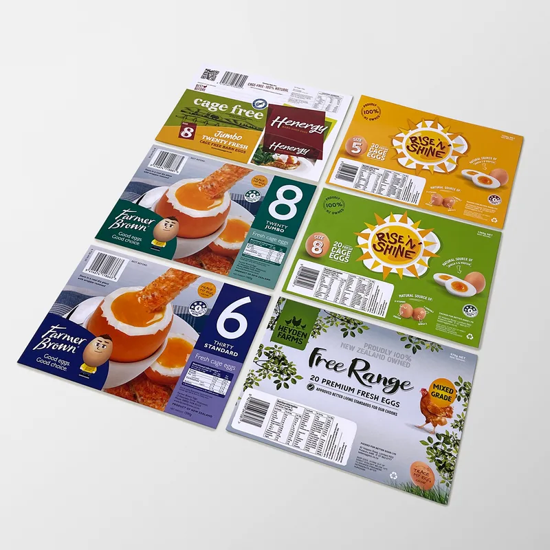 Various Egg Labels — Labels