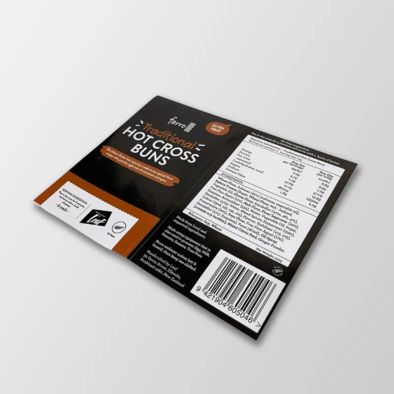 Farro Hot Cross Buns Labels — Labels